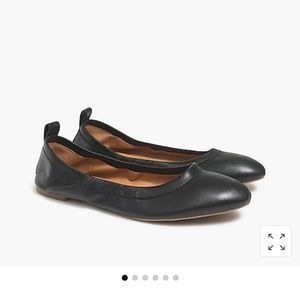 J. Crew Factory Lizzie Leather Ballet Flats